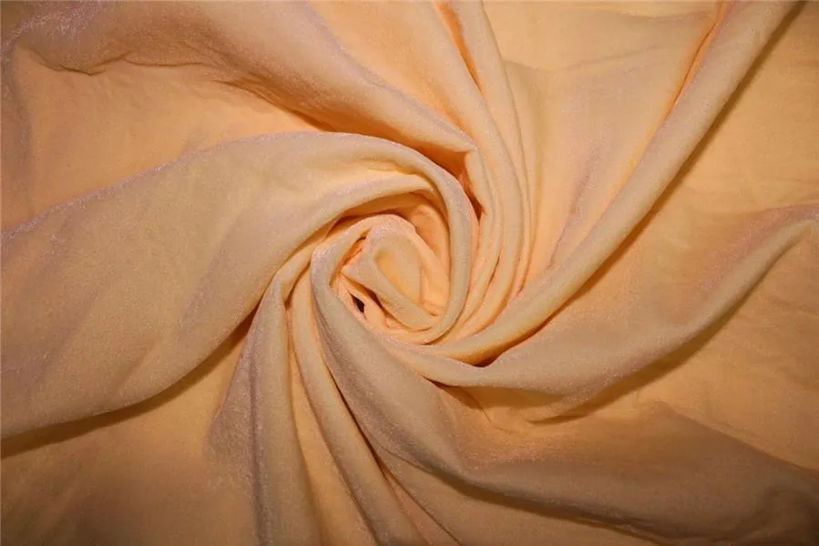 100% Micro Velvet Peach Fused Fabric ~ 44&quot; wide [9137]