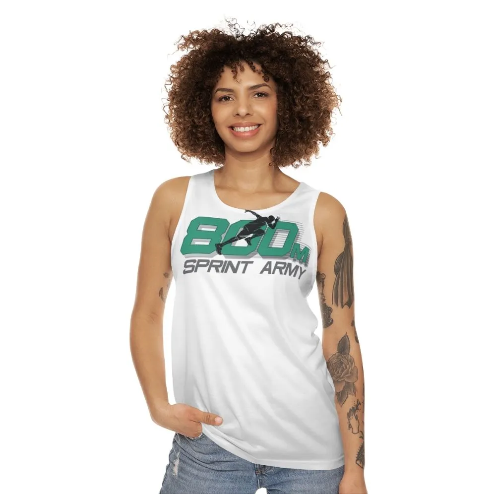 800M Sprint Track & Field Unisex Performance Tank Top