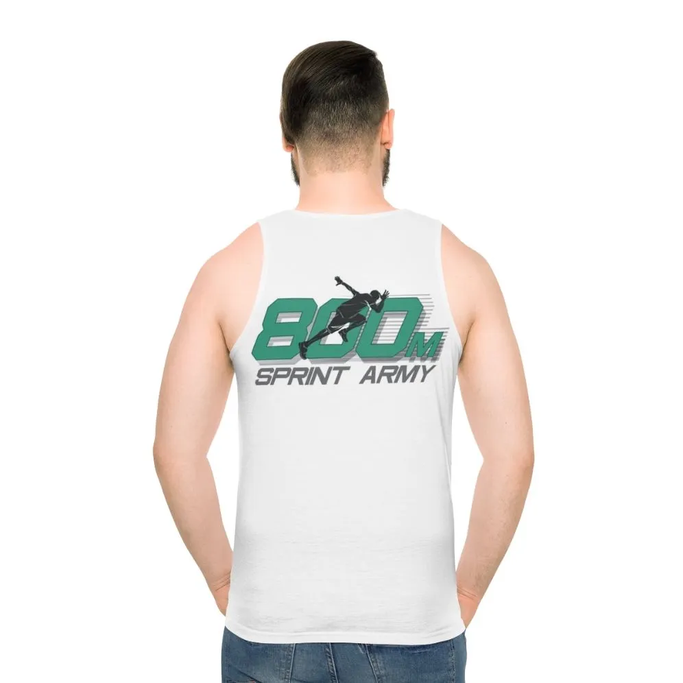 800M Sprint Track & Field Unisex Performance Tank Top