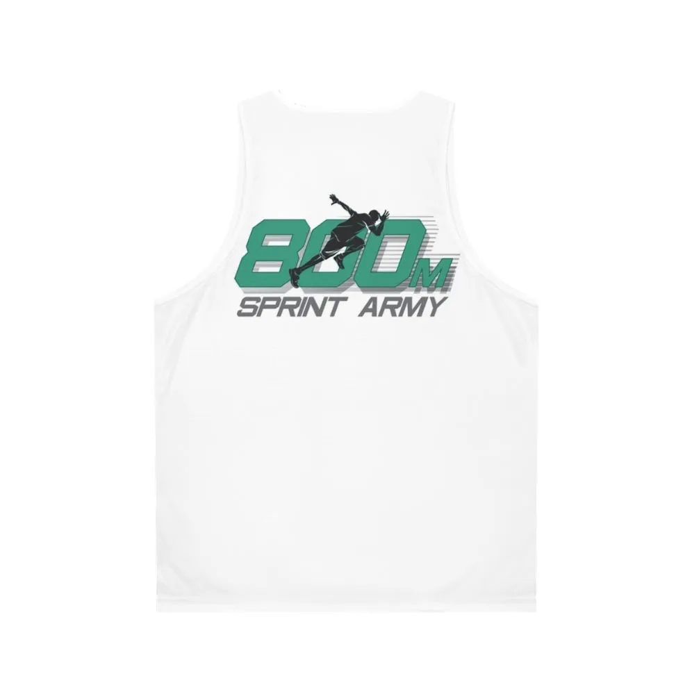 800M Sprint Track & Field Unisex Performance Tank Top