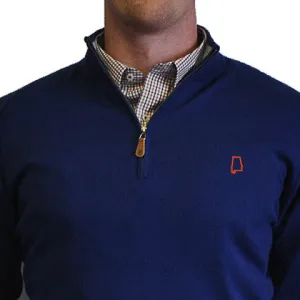 Alabama Auburn 1/4-Zip Pullover Royal