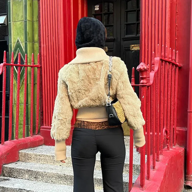 Arya Teddy Crop Jacket