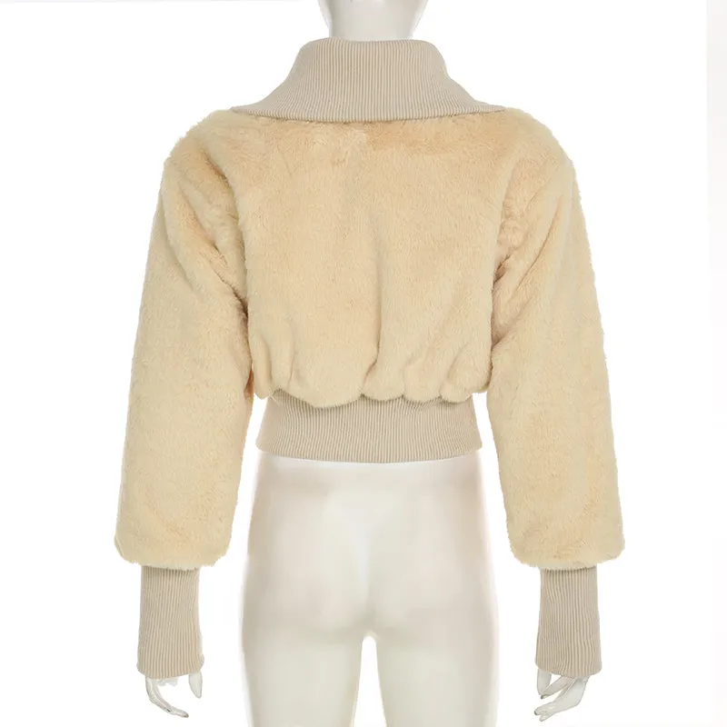 Arya Teddy Crop Jacket