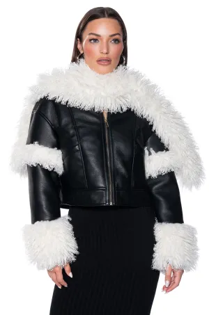 ASPEN GLOW UP FAUX FUR COAT