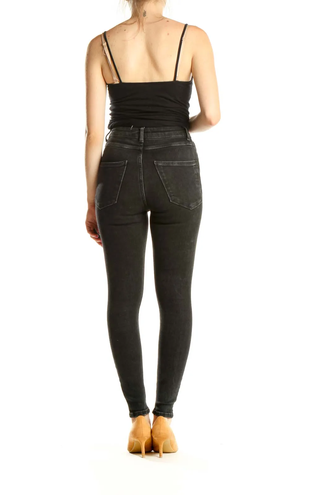 Black High Waisted Skinny Jeans