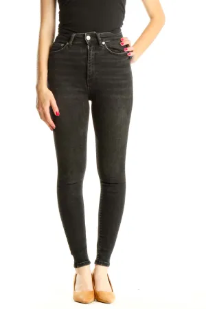 Black High Waisted Skinny Jeans