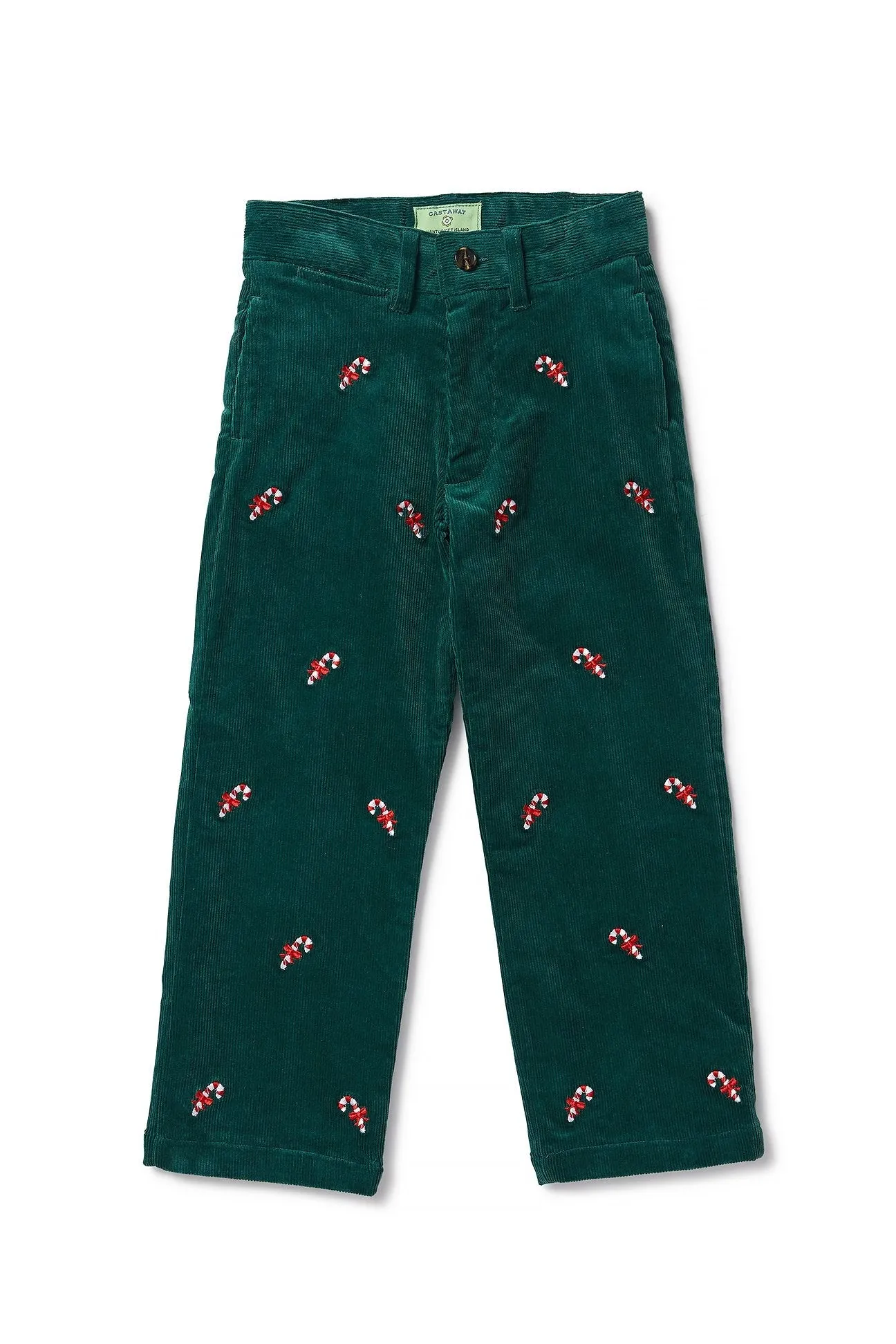 Boys Beachcomber Corduroy Pant Hunter Candy Cane