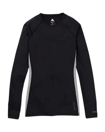 Burton Womens Midweight X Base Layer Crewneck - True Black - 2023