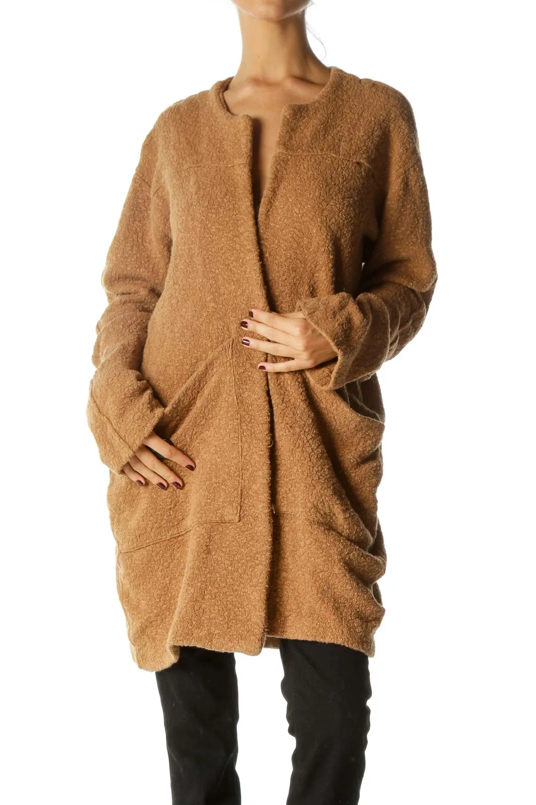 Camel Oversized Cozy Knit Cardigan