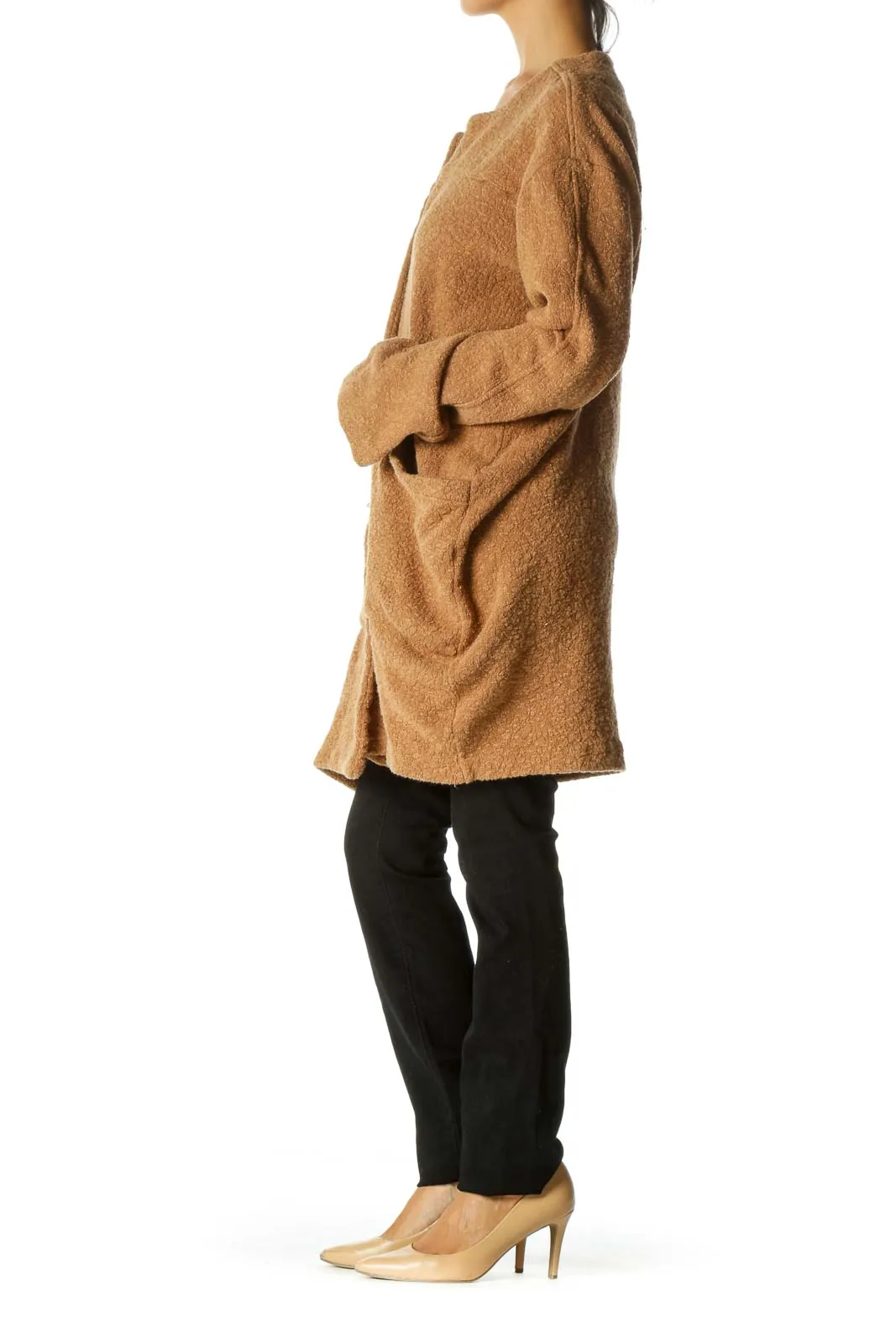 Camel Oversized Cozy Knit Cardigan