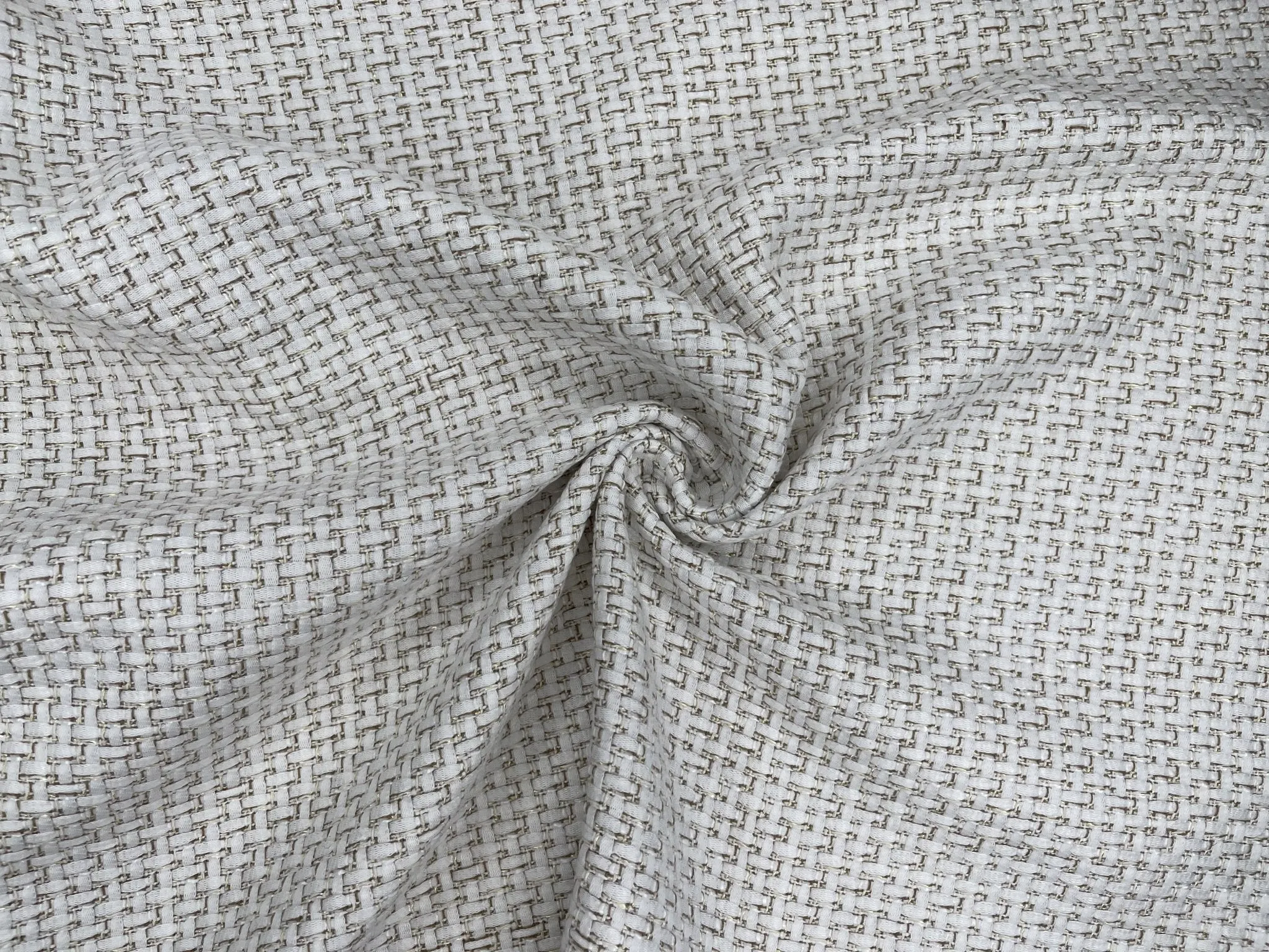 Classic Cotton Blend Tweed Fabric