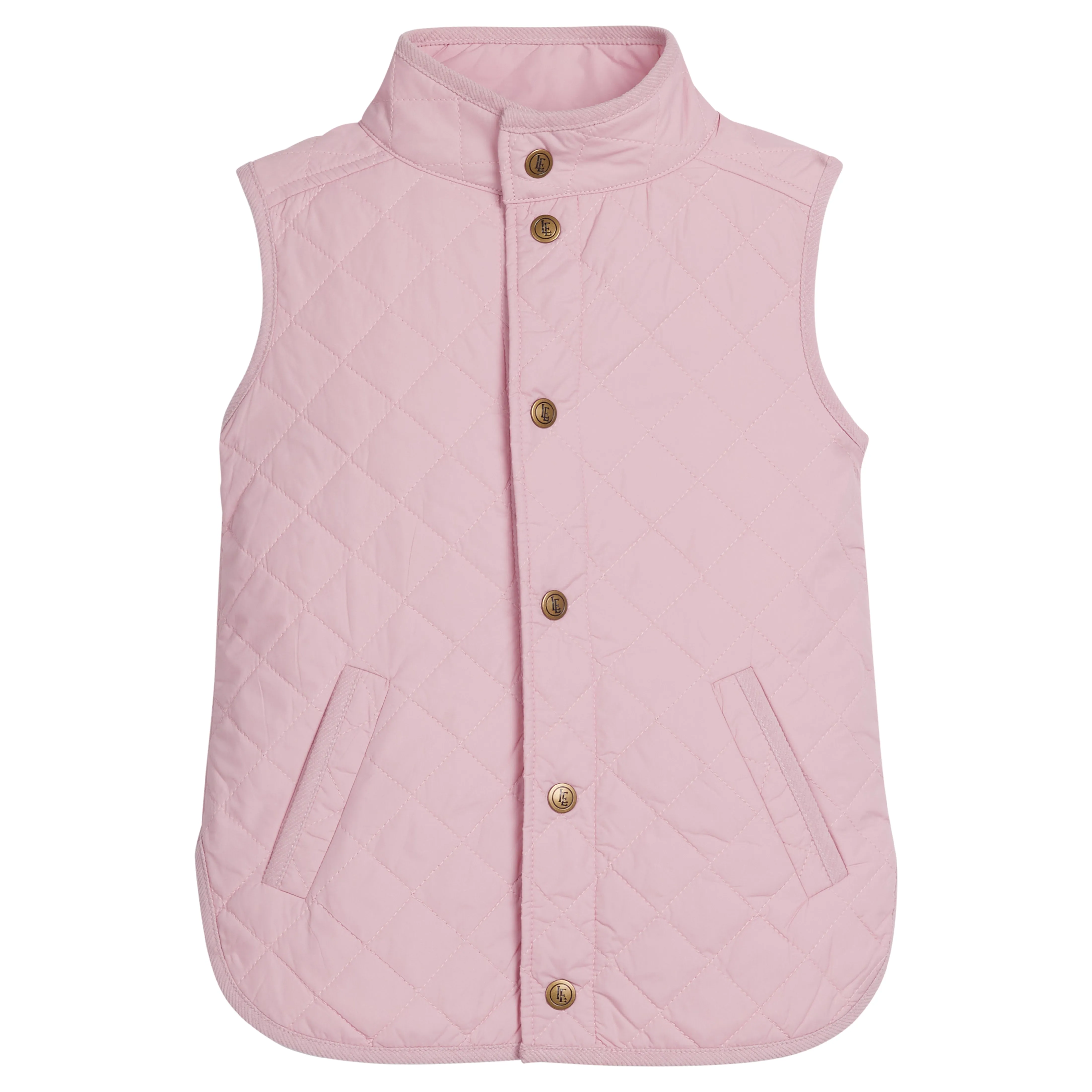 Classic Quilted Vest - Light Pink