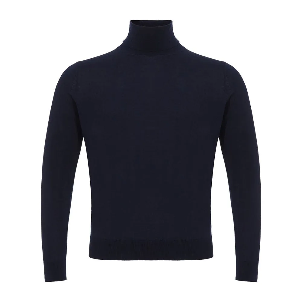 Colombo Elegant Cashmere Men's Blue Sweater