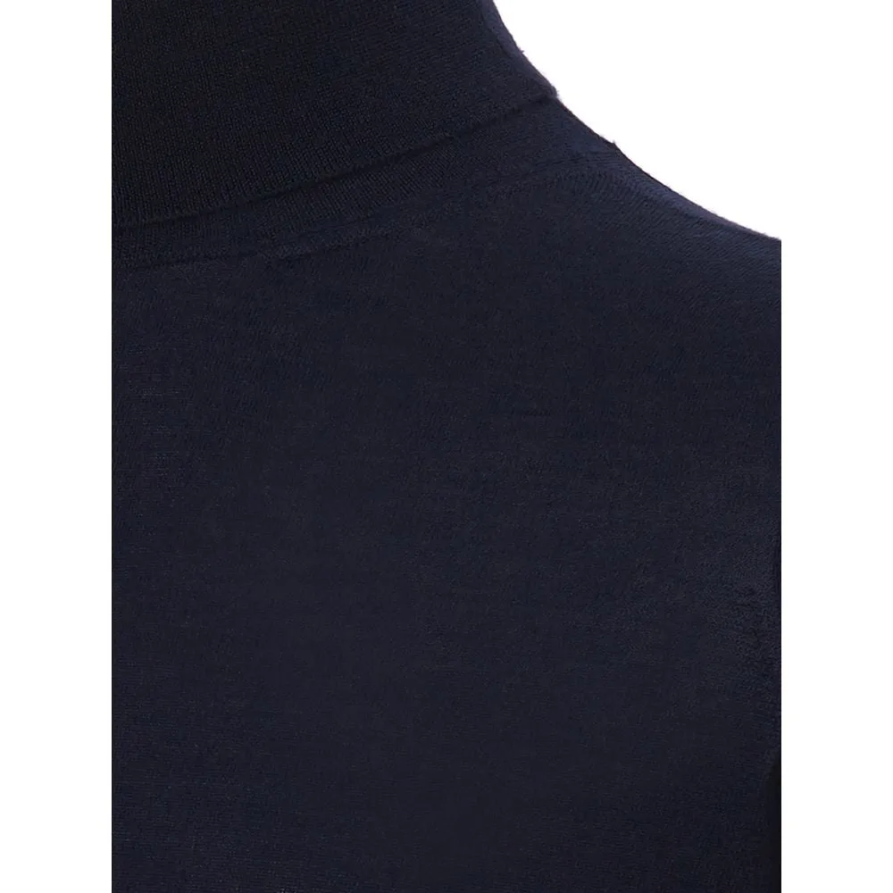 Colombo Elegant Cashmere Men's Blue Sweater