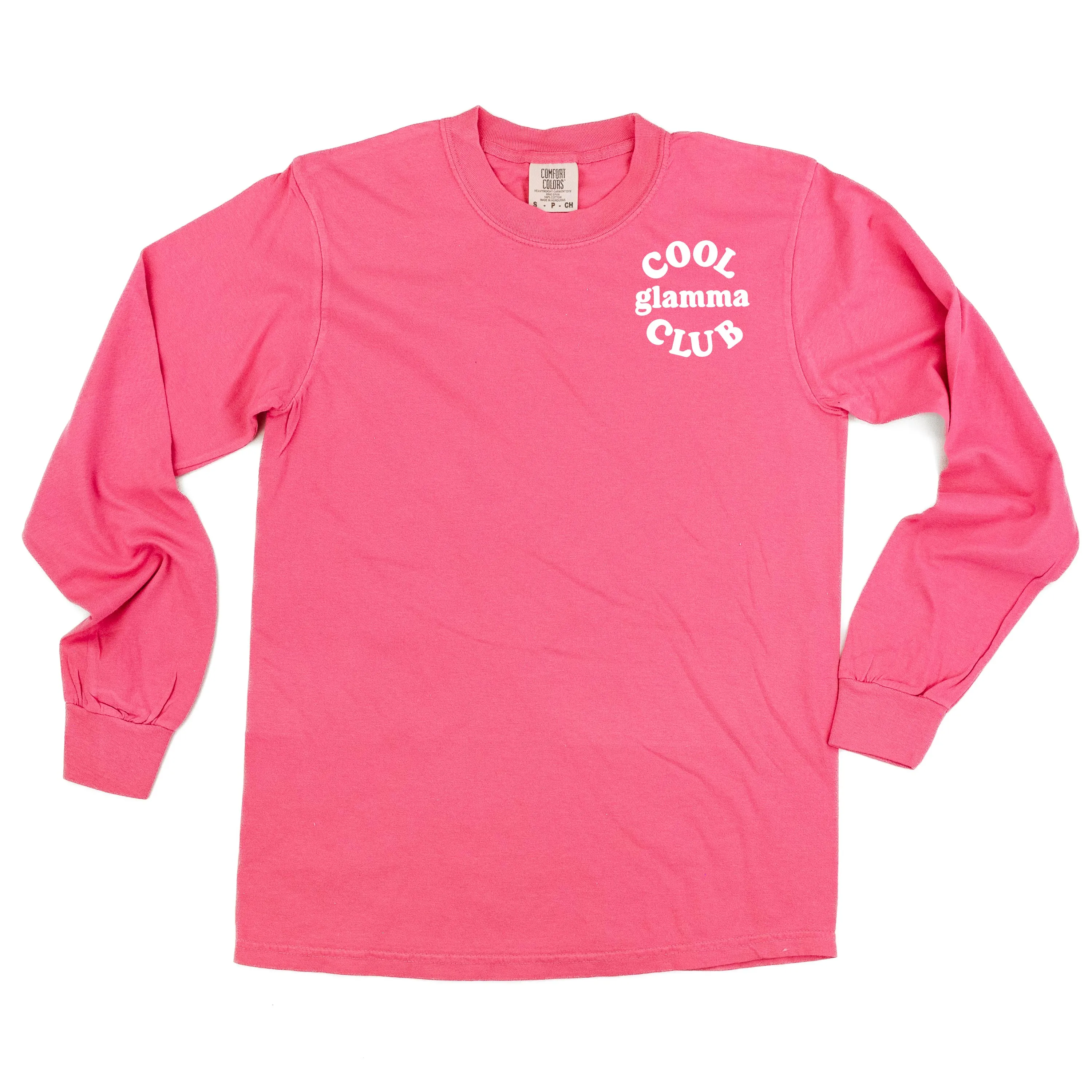 COOL Glamma CLUB - Pocket Design - LONG SLEEVE COMFORT COLORS TEE