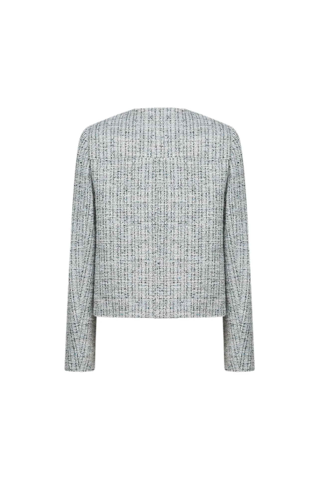 Cotton Lurex Tweed Knit Jacket