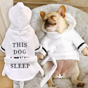 Cute Dog Hooded Pajamas