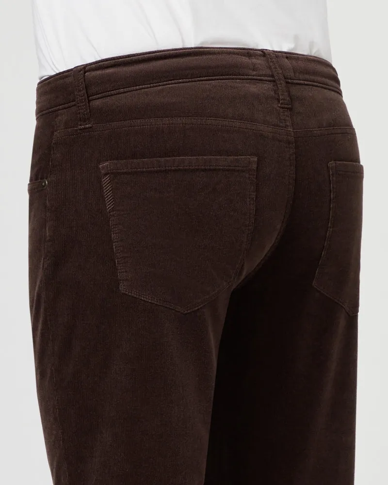 Deep Woods Brown Corduroy – Lennox Slim Fit Jeans - PAIGE