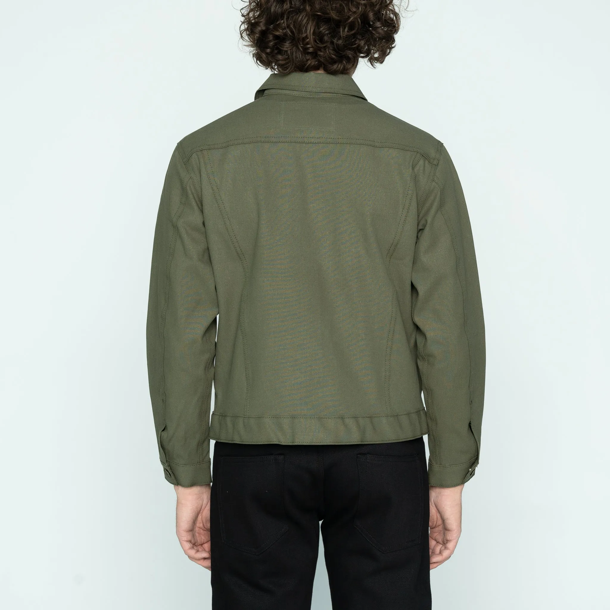 Denim Jacket  - Army Green Duck Selvedge