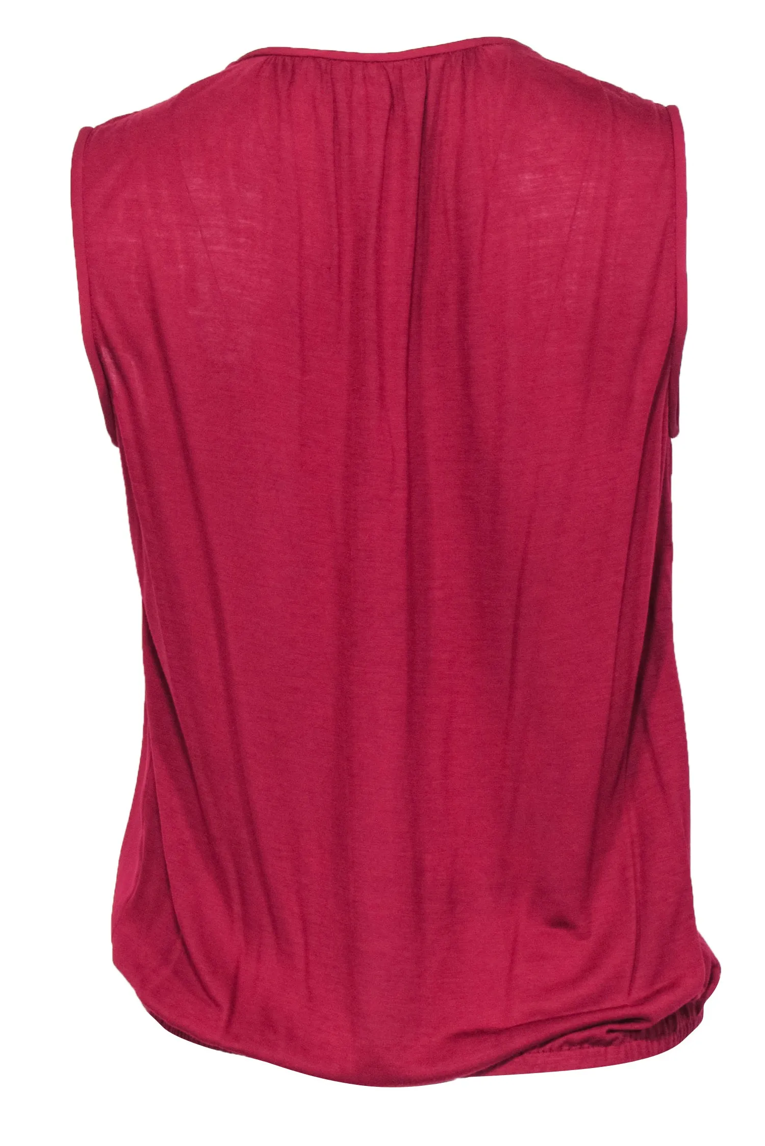 Diane von Furstenberg - Red Cross-Front V-Neck Tank Sz P