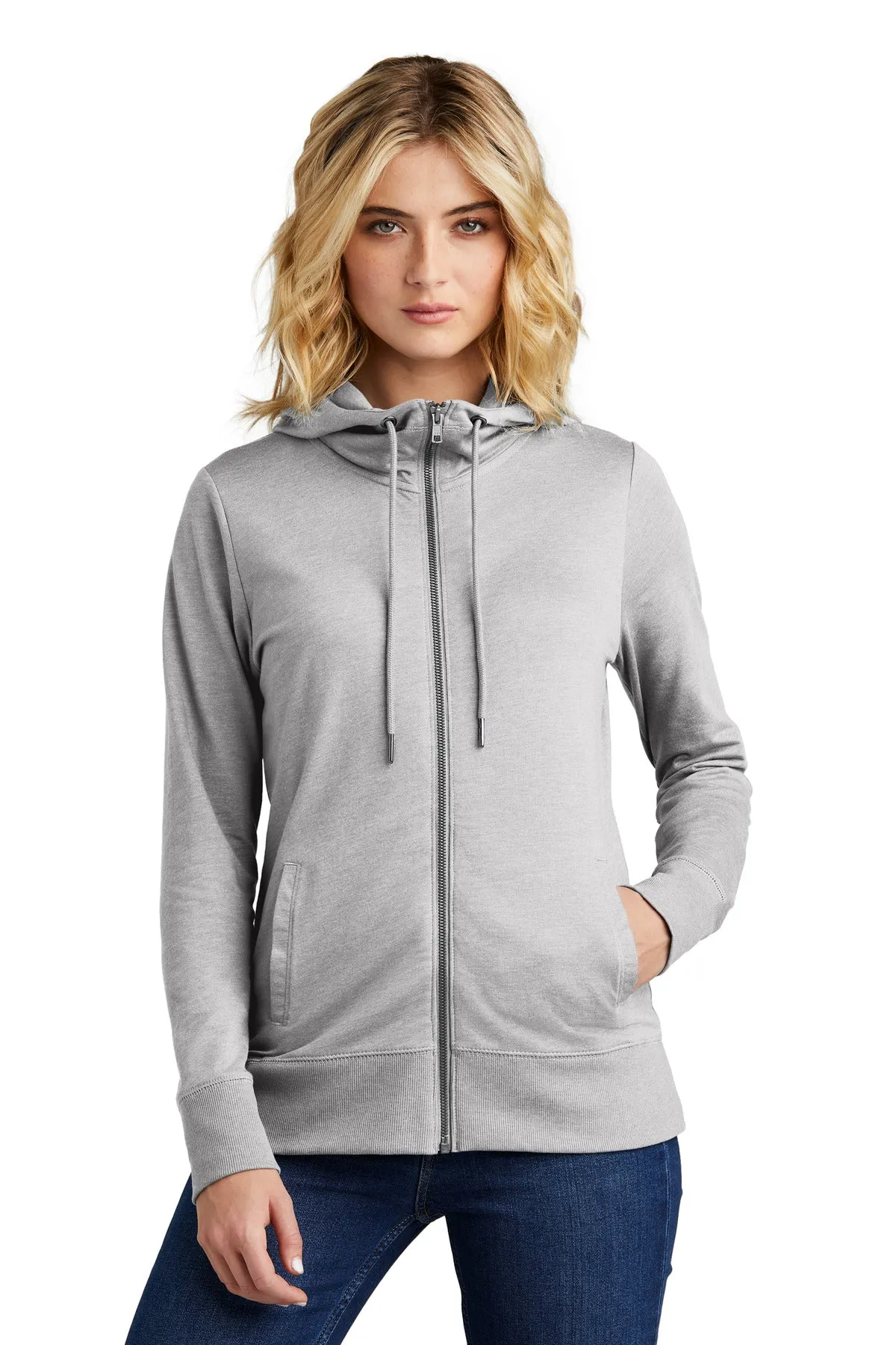 District Women's Featherweight French Terry™ Full-Zip Hoodie DT673