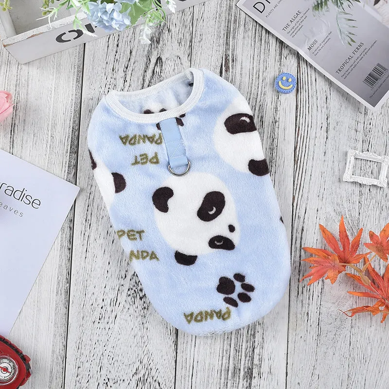 Dog & Cat Flannel Pet Clothes | Warm Home Vest Pajamas | Wholesale Pet Clothing Supplies