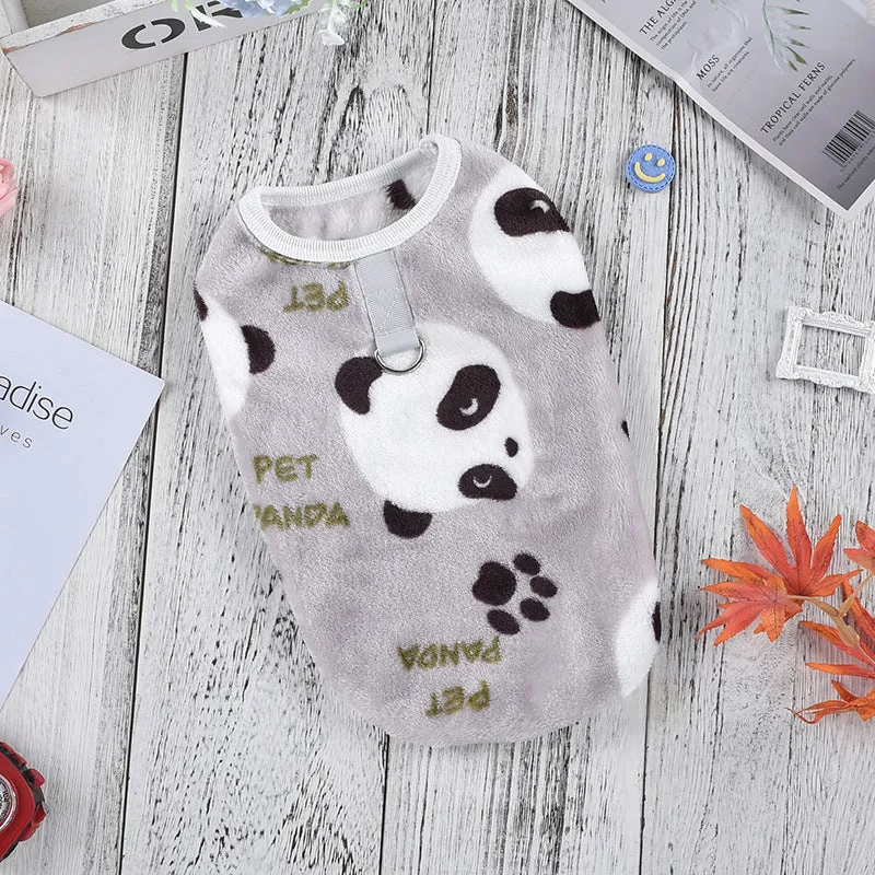 Dog & Cat Flannel Pet Clothes | Warm Home Vest Pajamas | Wholesale Pet Clothing Supplies