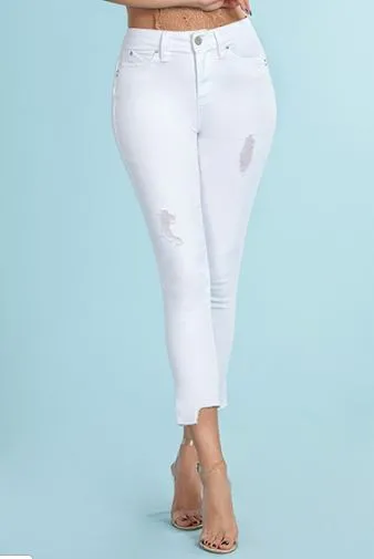 Double Take High-Rise Jeans- White