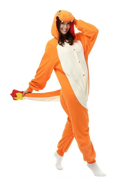 Fiery Dragon Costume Winter Warm Sleepwear