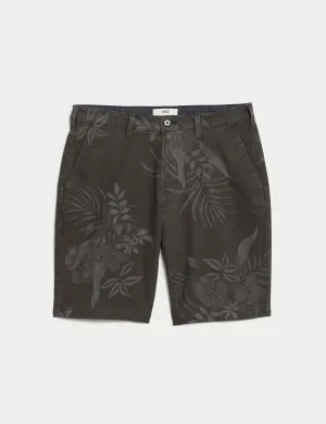 Floral Stretch Chino Shorts