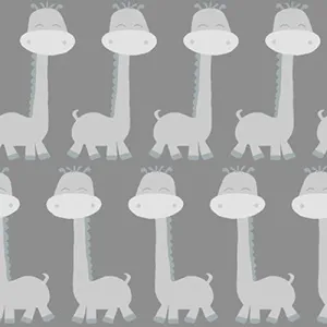 Gray Giraffes Cotton Flannel Fabric 12440