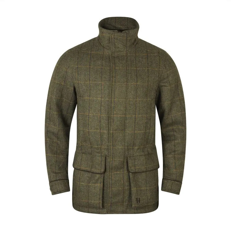 Harkila Kenmore GORE-TEX Mens Tweed Waterproof Jacket - Forest Green