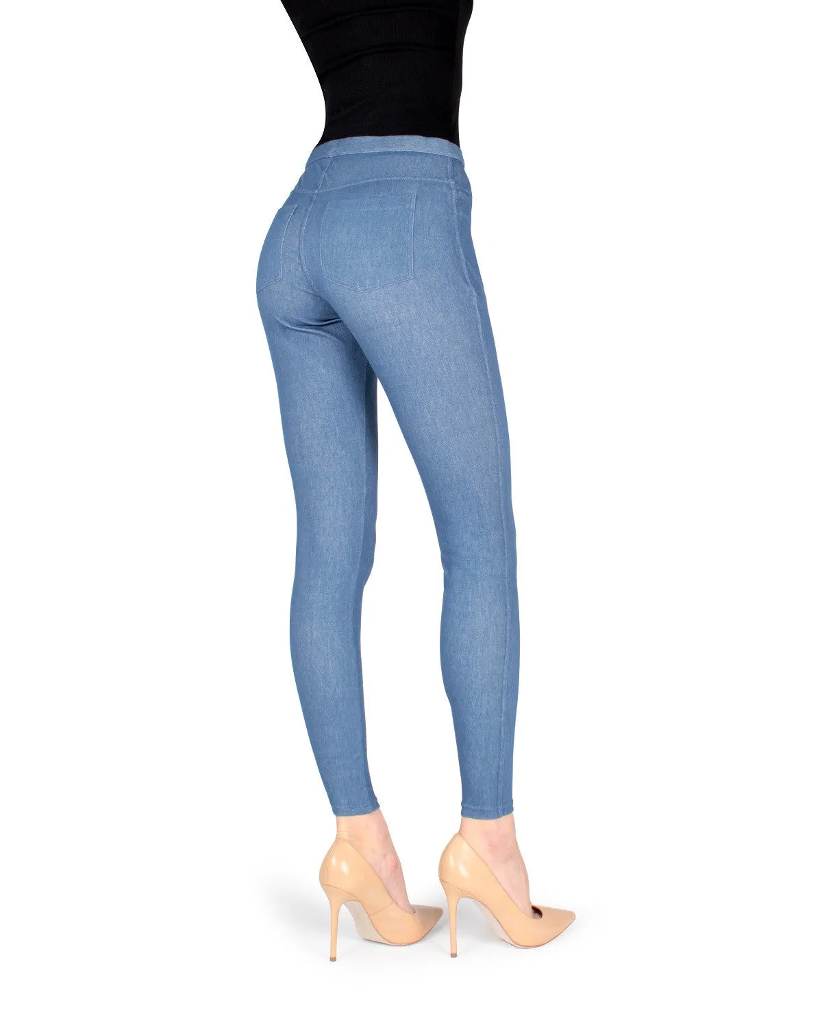 High-Waisted Skinny Jean Leggings