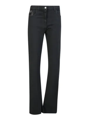 high-waisted skinny jeans black