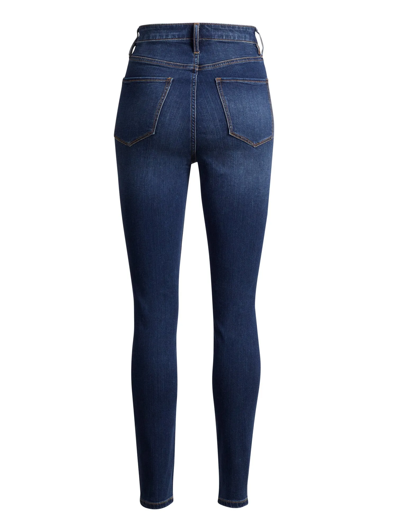 High-Waisted Super-Skinny Jeans - Foxy Blue