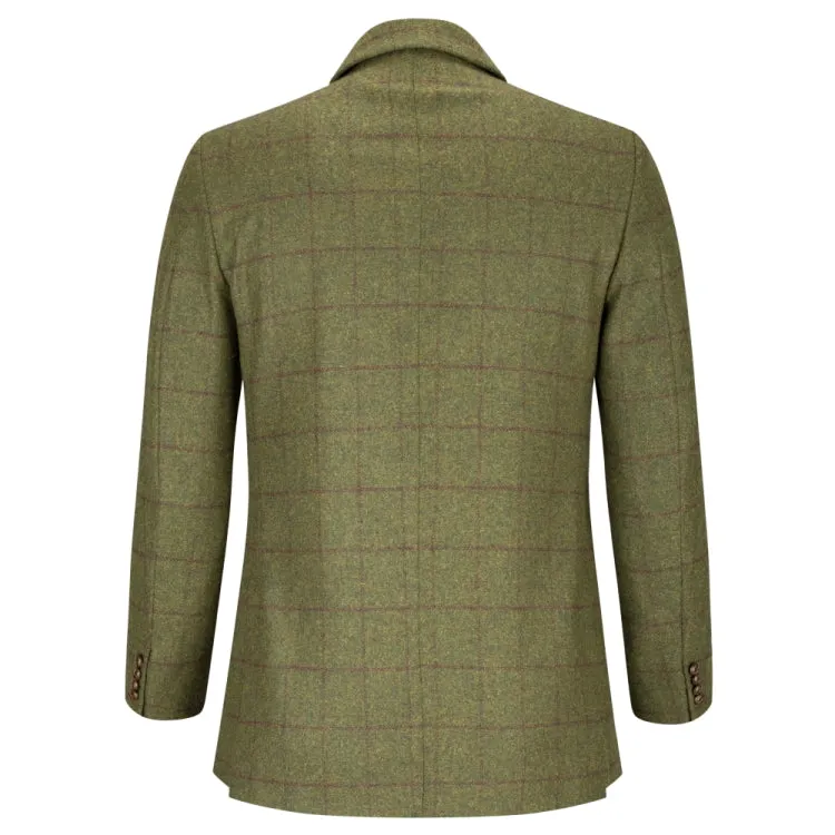 Hoggs Of Fife Tummel Tweed Sports Jacket - Olive/Wine