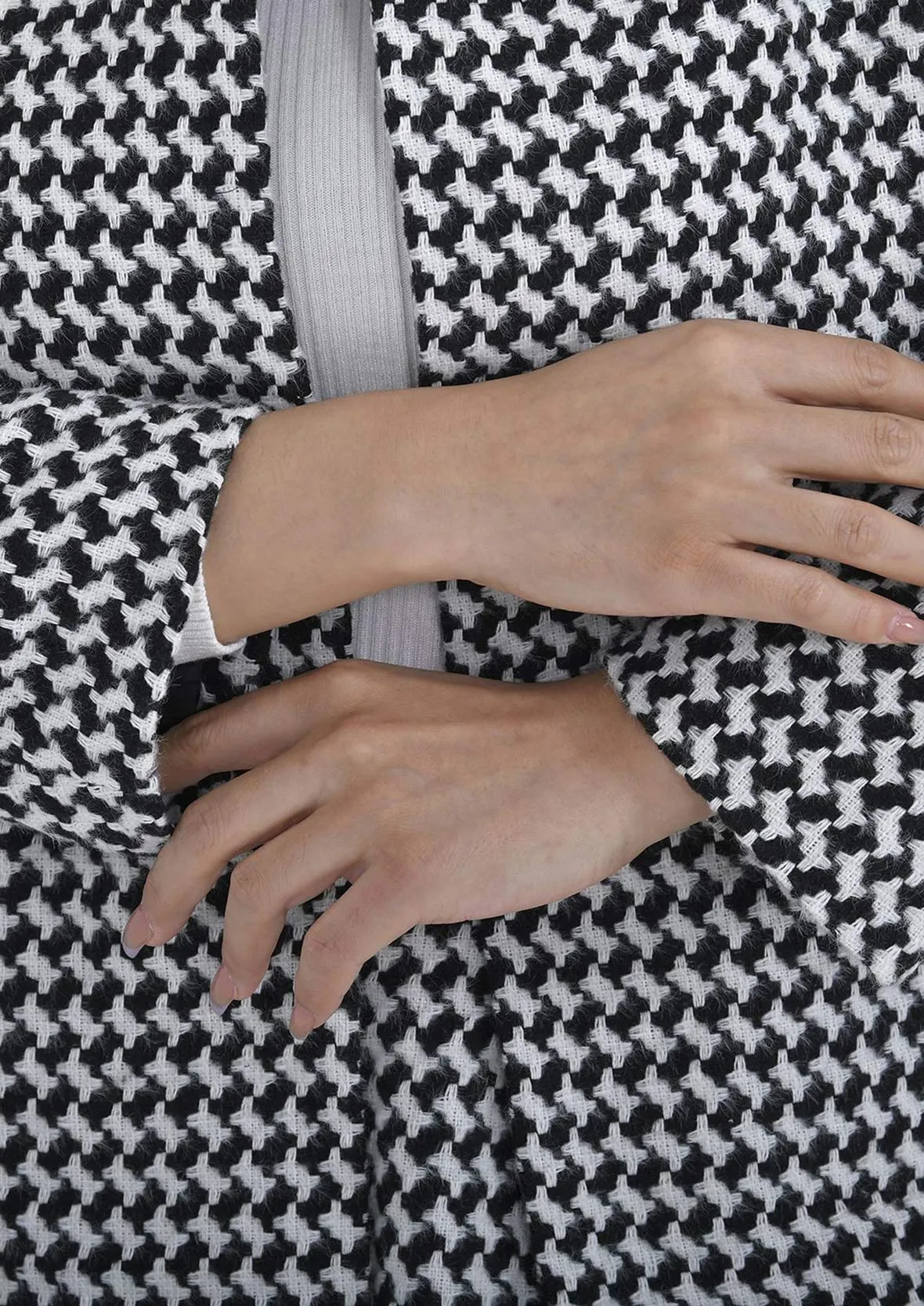 Houndstooth Tweed Jacket