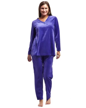 La Cera Long Sleeve Velour Set