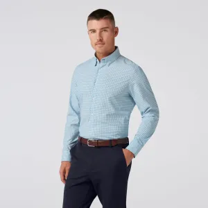 Leeward Dress Shirt - Steele Blue Tonal Texture