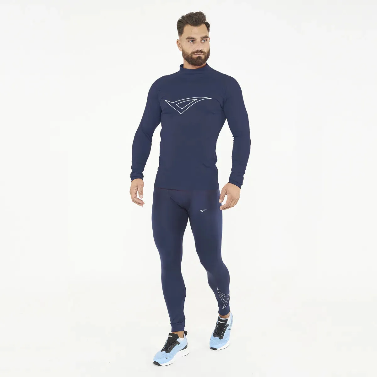 Legea Ironboy Long Sleeve Compression Top Navy