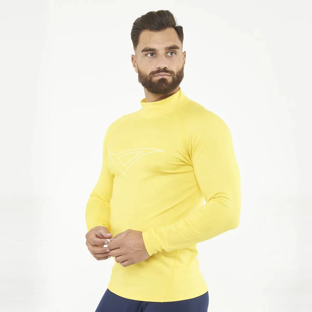 Legea Ironboy Long Sleeve Compression Top Yellow