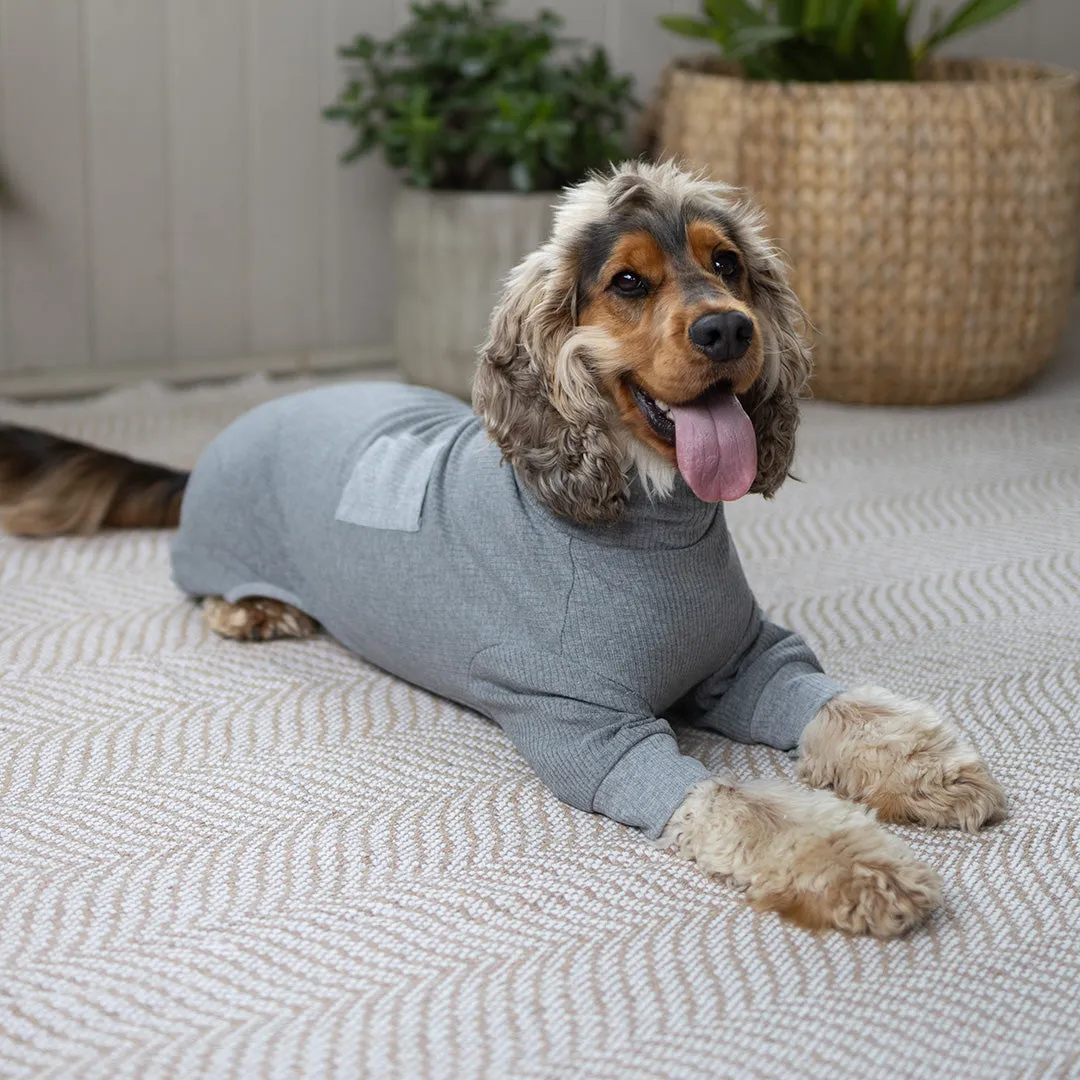 Long John Dog Pyjamas - Grey