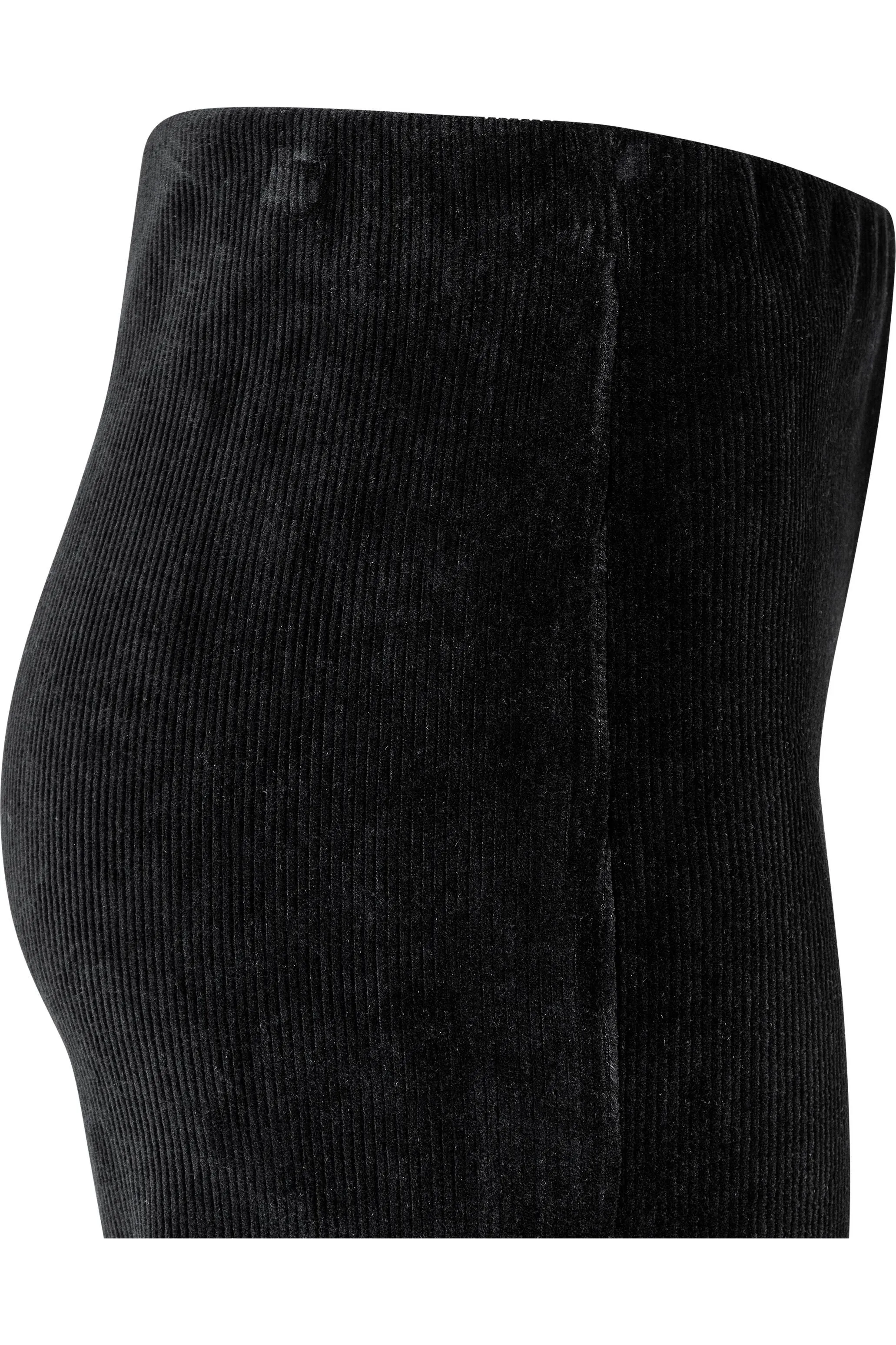 Mac Jeans Anna Wide Cozy Corduroy Jersey 2215-00-0104 | 090 Black | Clearance Final Sale