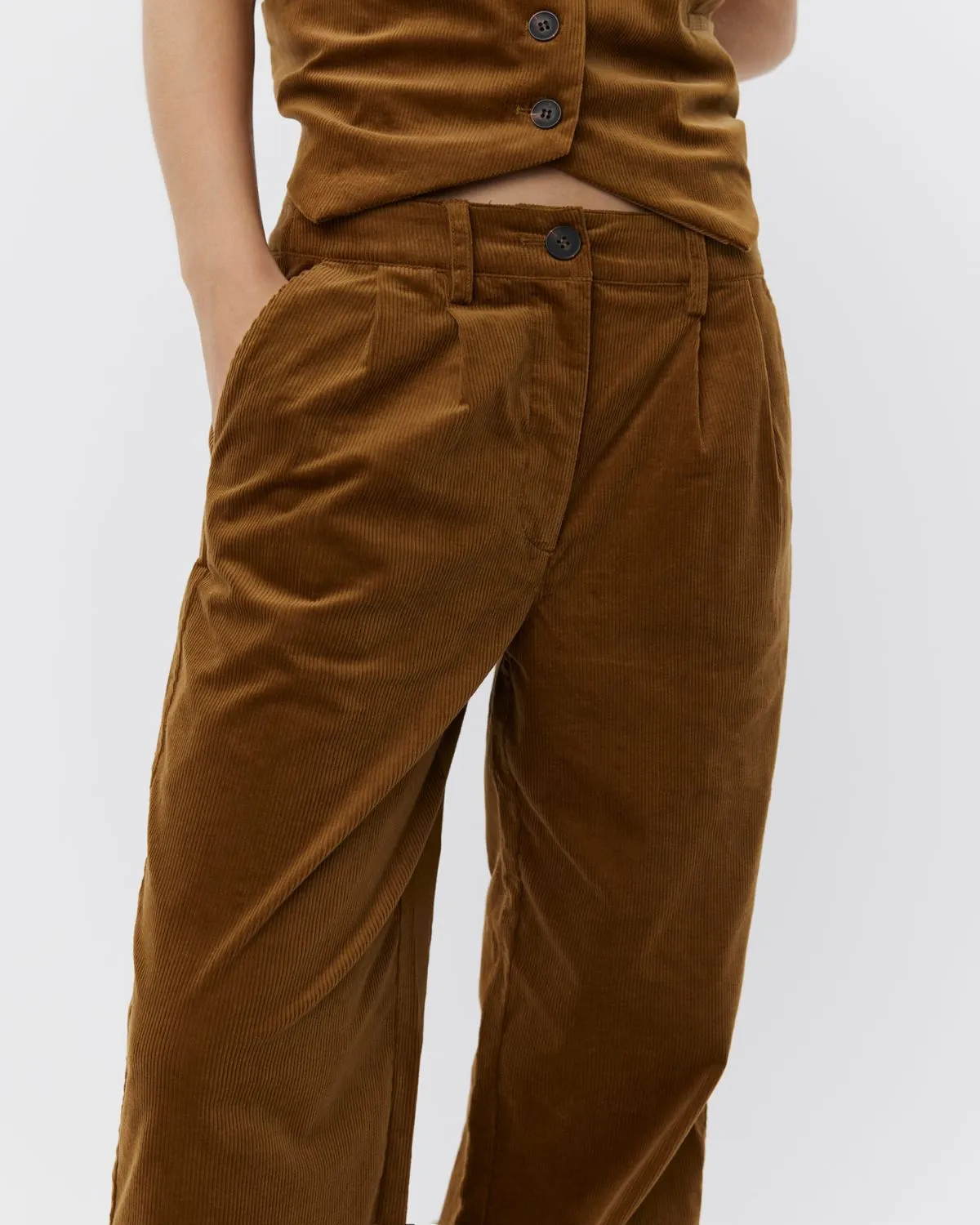 MALINASW TROUSERS - Mustard