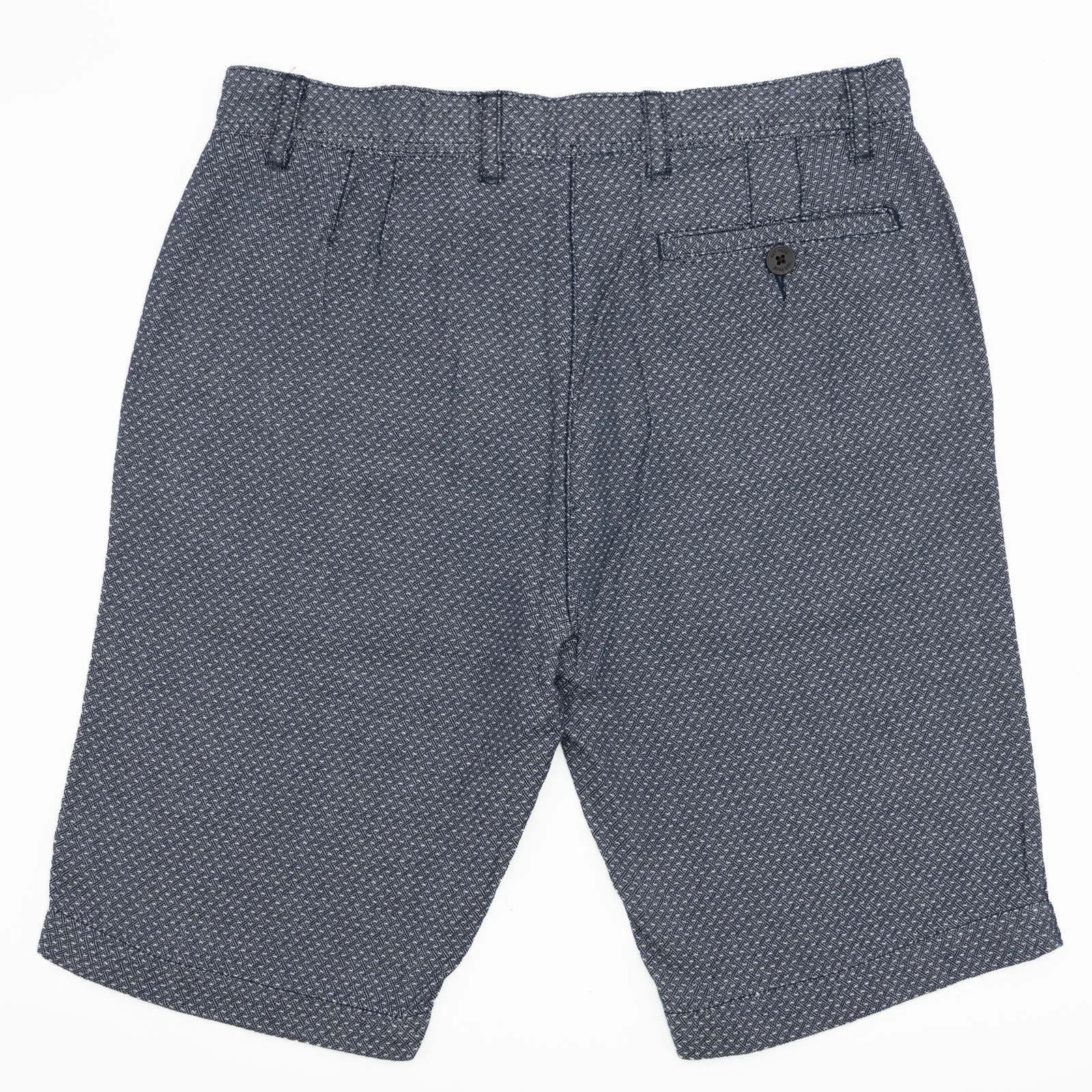 Men's Navy Blue Shorts with Belt Loops and Pockets