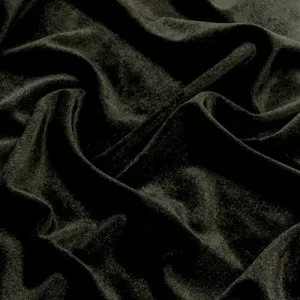 Mystical Black Stretch Velvet Knit  Fabric