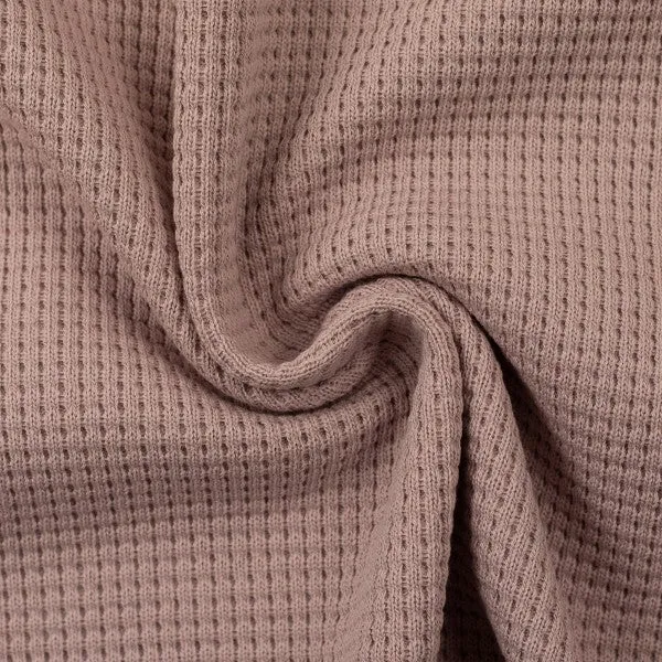 Oslo Organic Waffle Sweater Knit In Rose