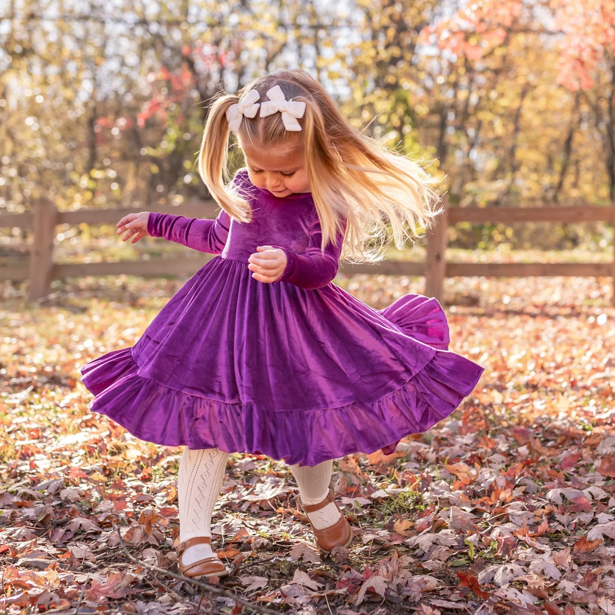 Plum Velvet Charm Dress