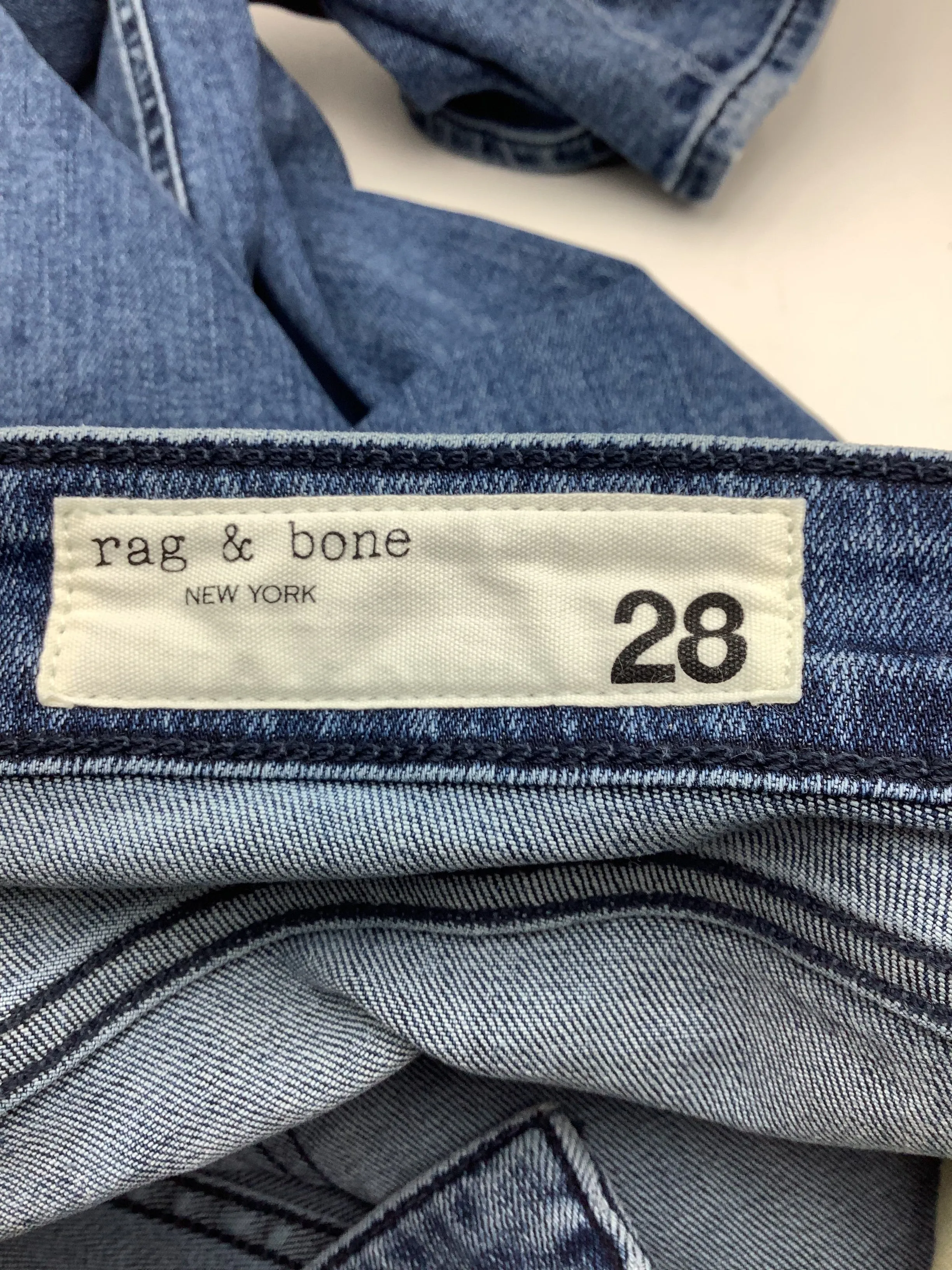 Rag & Bone Jeans Blue High Rise Ankle Skinny Size:6/28