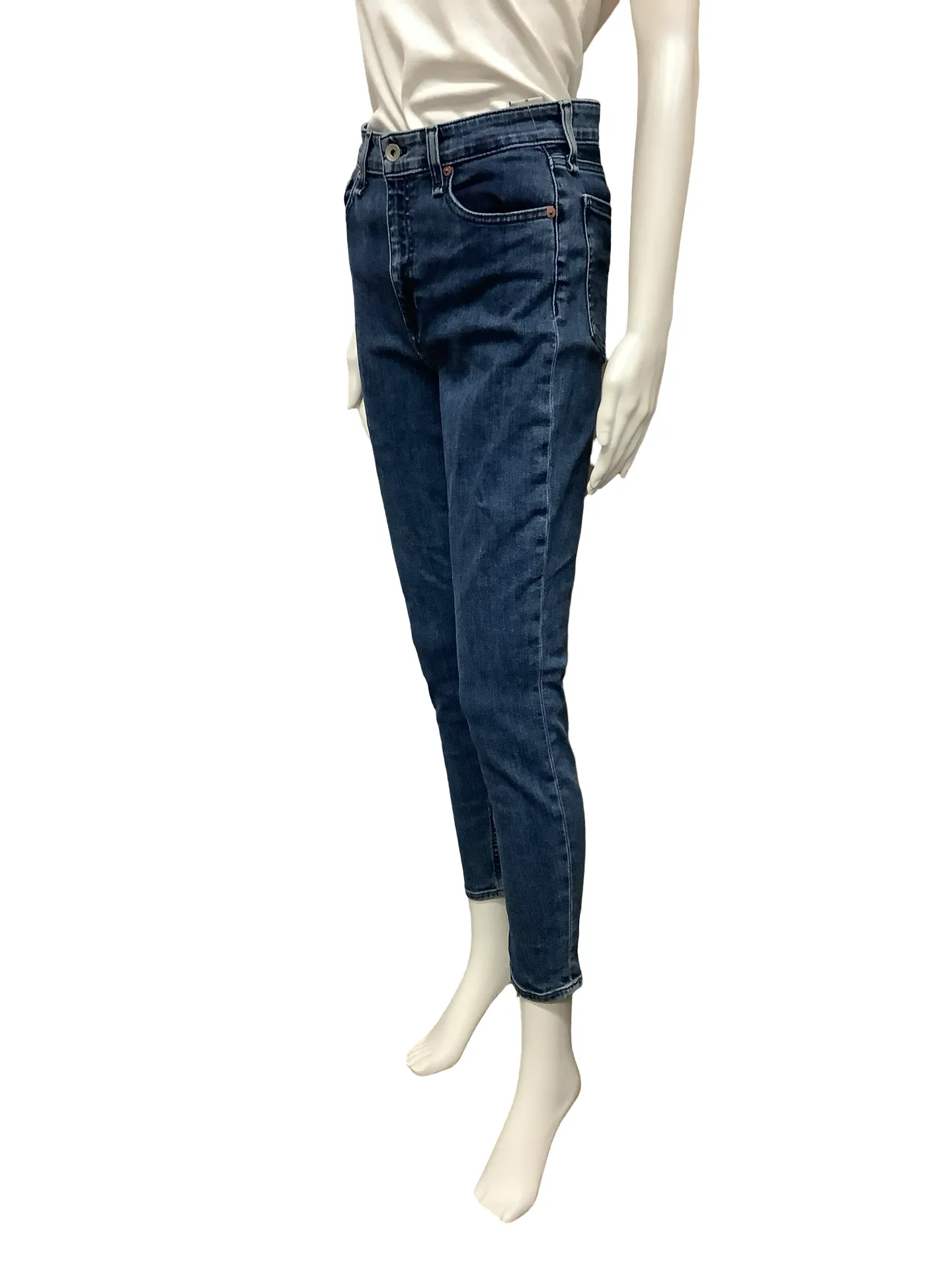 Rag & Bone Jeans Blue High Rise Ankle Skinny Size:6/28